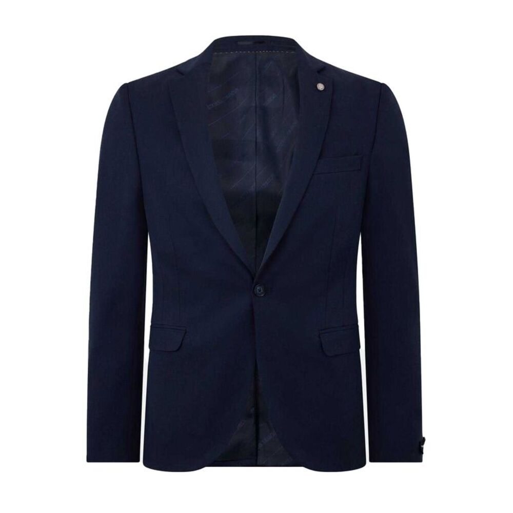 Twisted Tailor Mens Stretch Skinny Suit Jacket / Navy